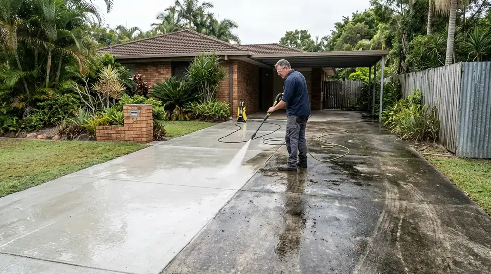 Driveway Pressure Washing